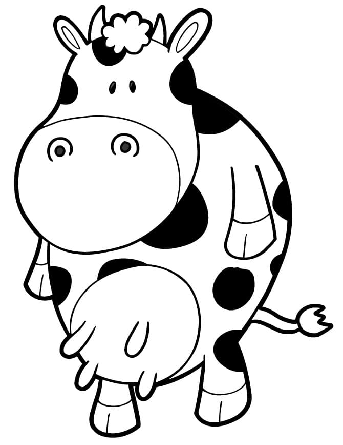Vache 2 coloring page
