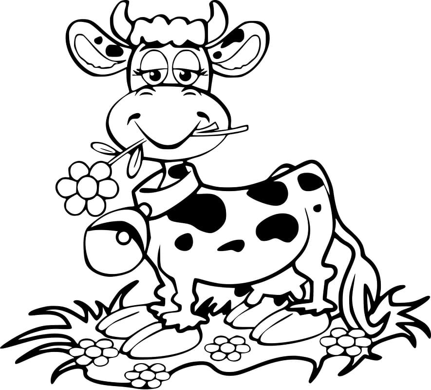 Vache 4 coloring page