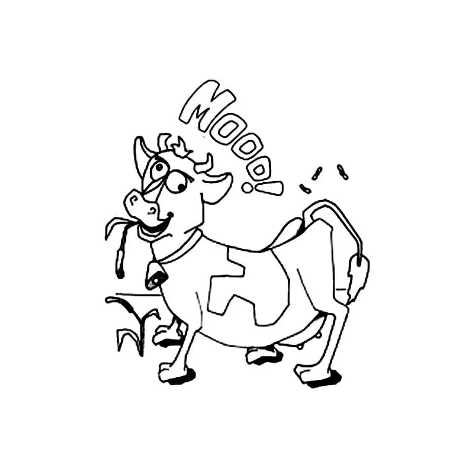 Vache Folle coloring page