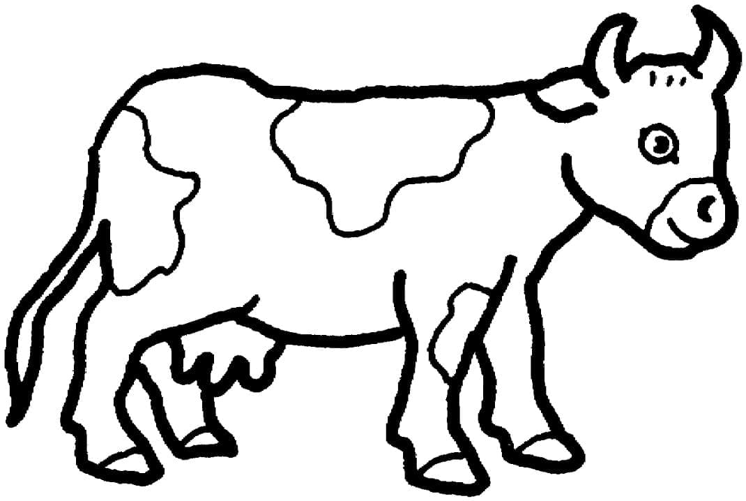 Vache Gratuite Pour Les Enfants coloring page
