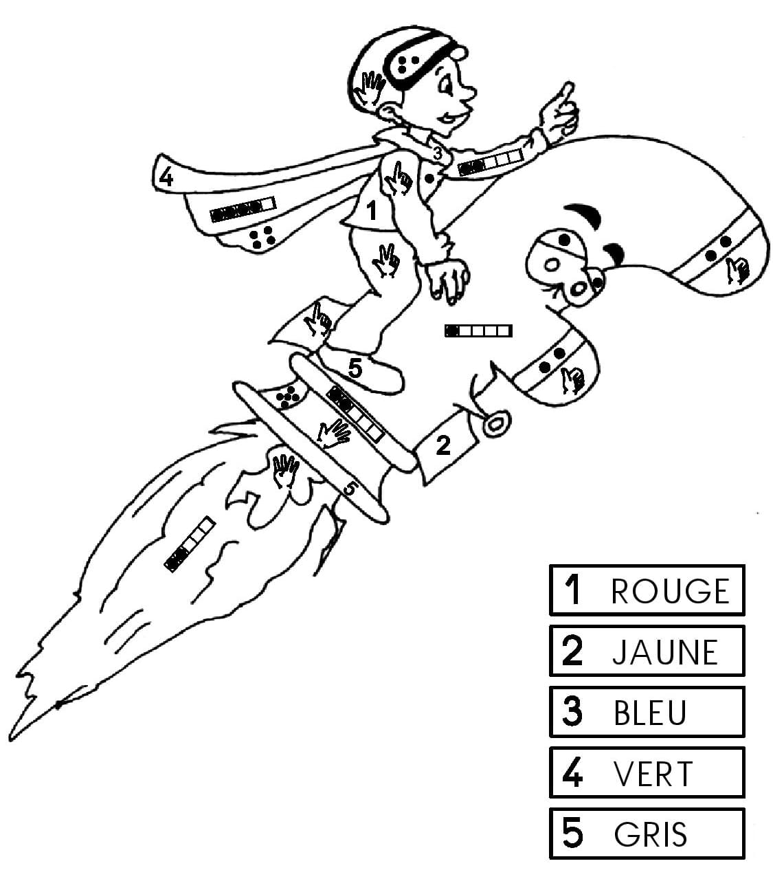 Magique CP Garçon coloring page