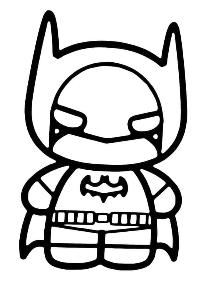 Coloriage Adorable Batman
