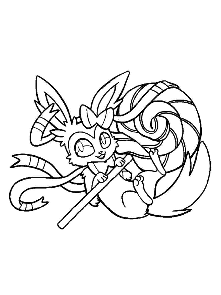 Adorable Nymphali coloring page