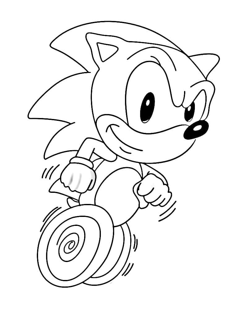 Coloriage Adorable Sonic