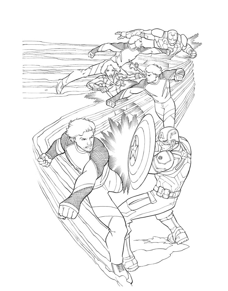 Avengers 2 coloring page
