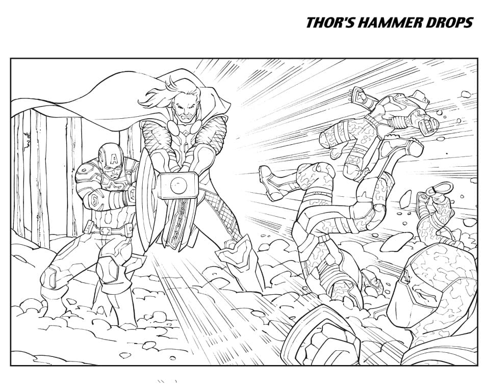 Avengers 3 coloring page