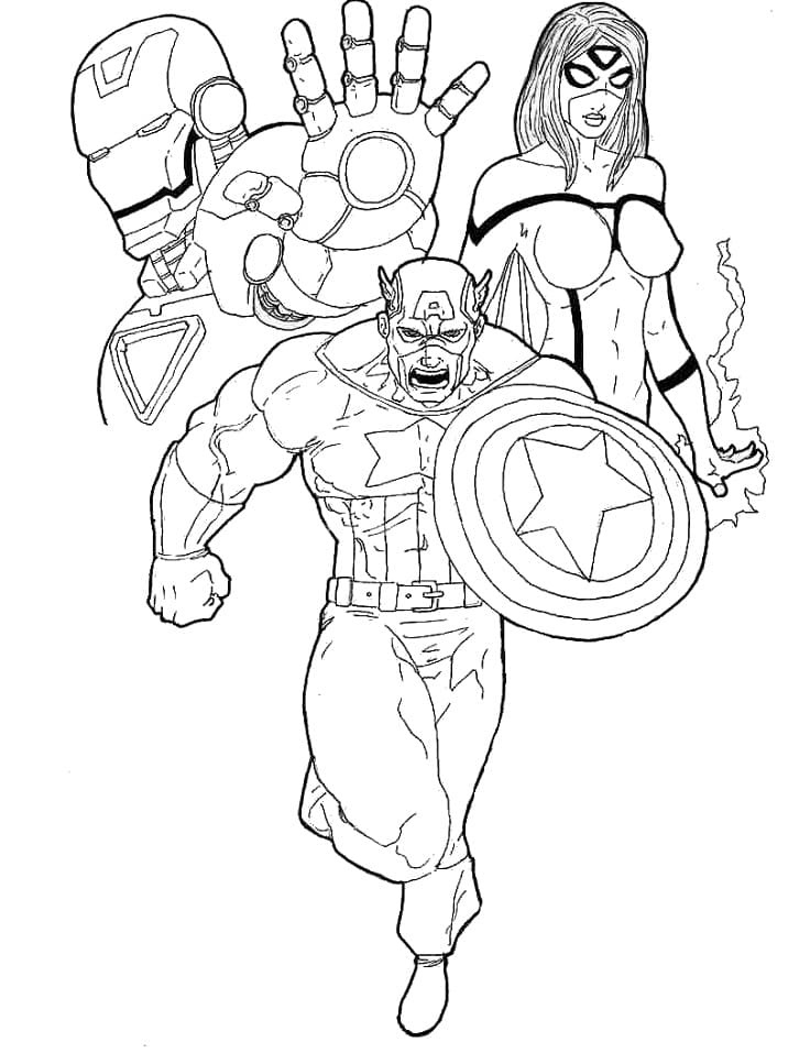 Avengers 5 coloring page