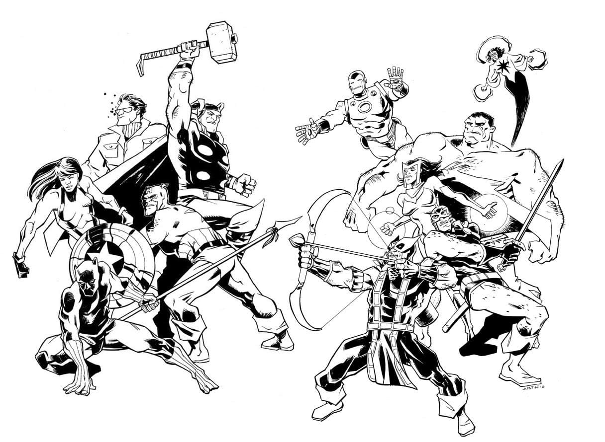Avengers Gratuit Pour Les Enfants coloring page