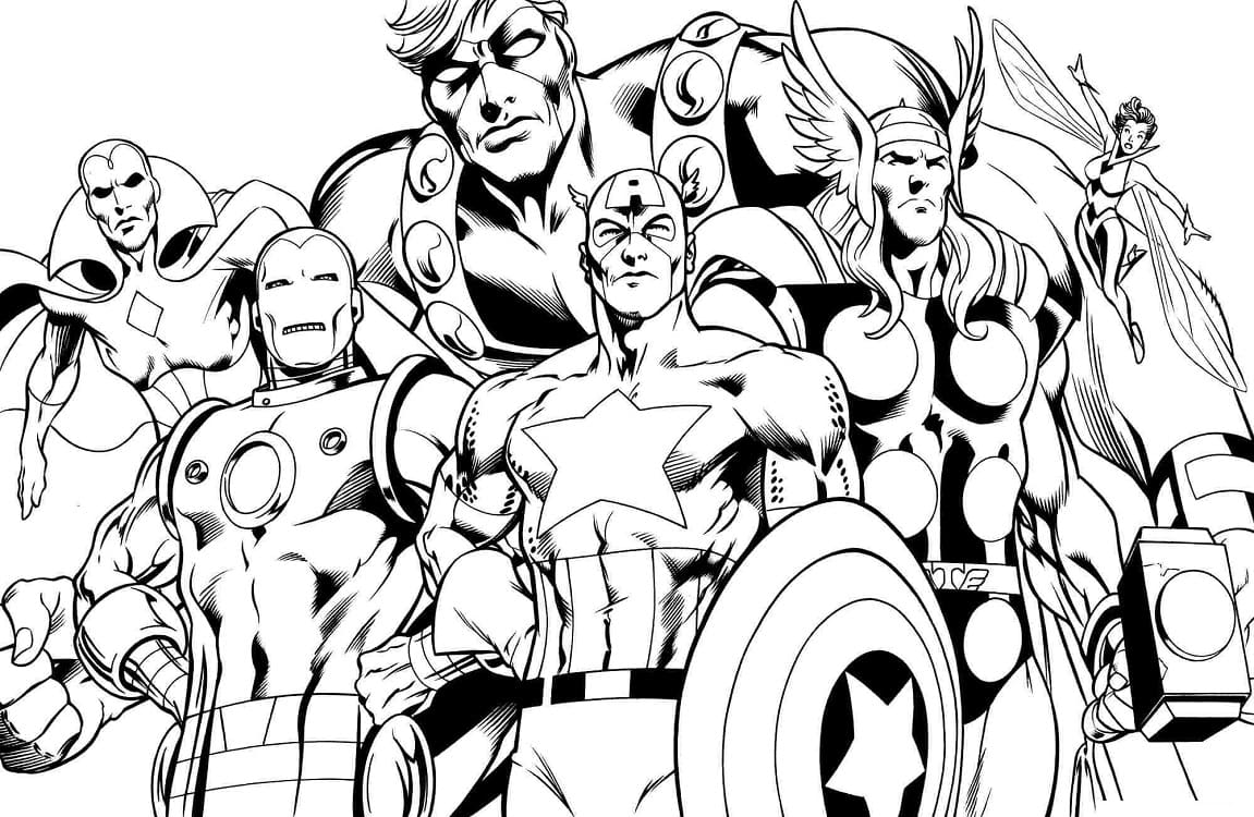 Avengers Gratuit coloring page