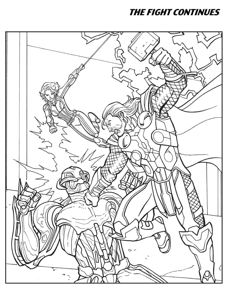 Avengers L’Ère d’Ultron coloring page