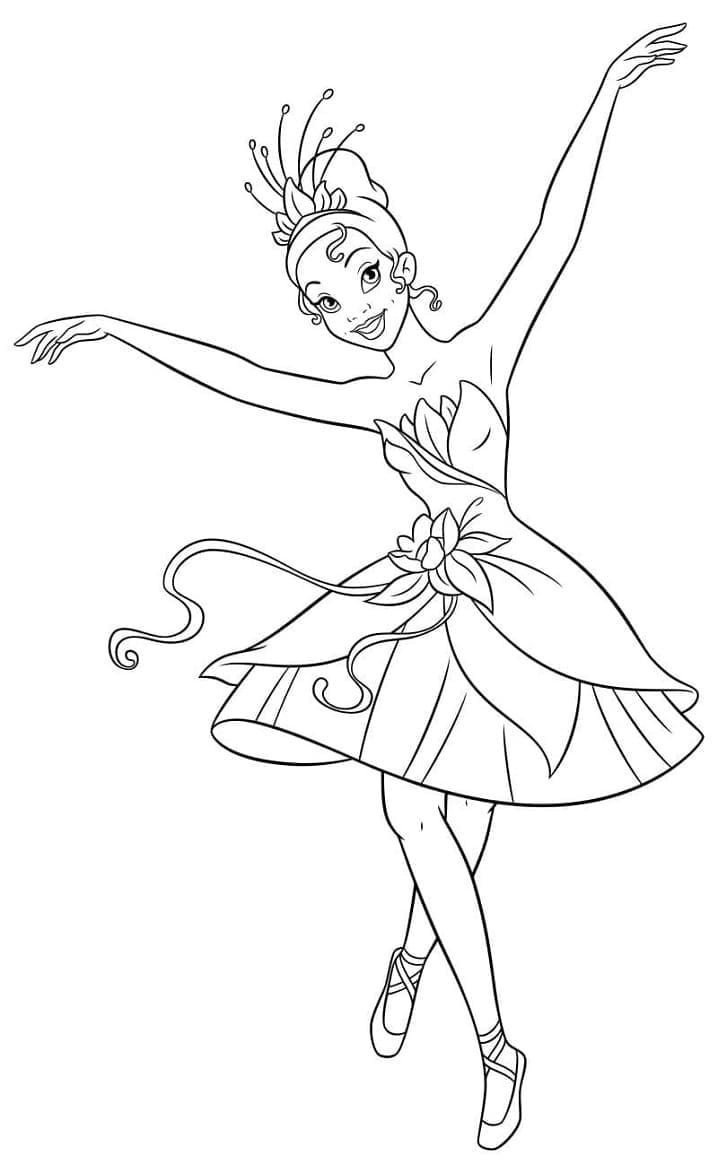 Ballerine Danseuse coloring page