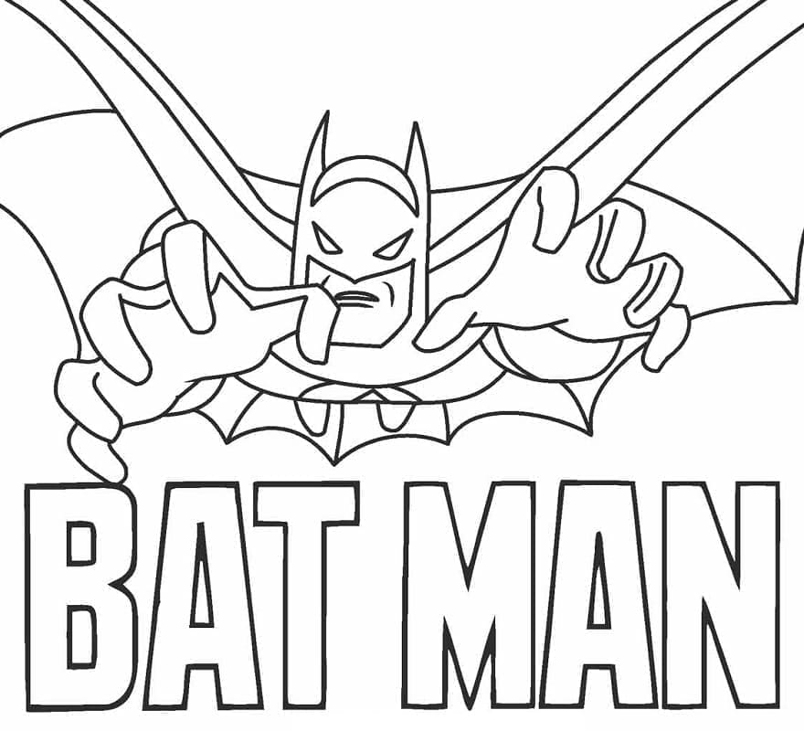 Batman dans Justice League coloring page