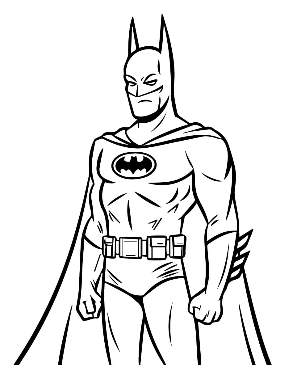 Batman DC Justice League coloring page