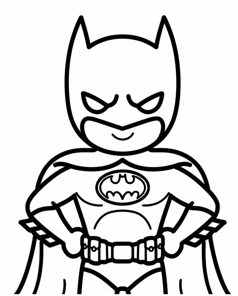 Batman est Mignon coloring page