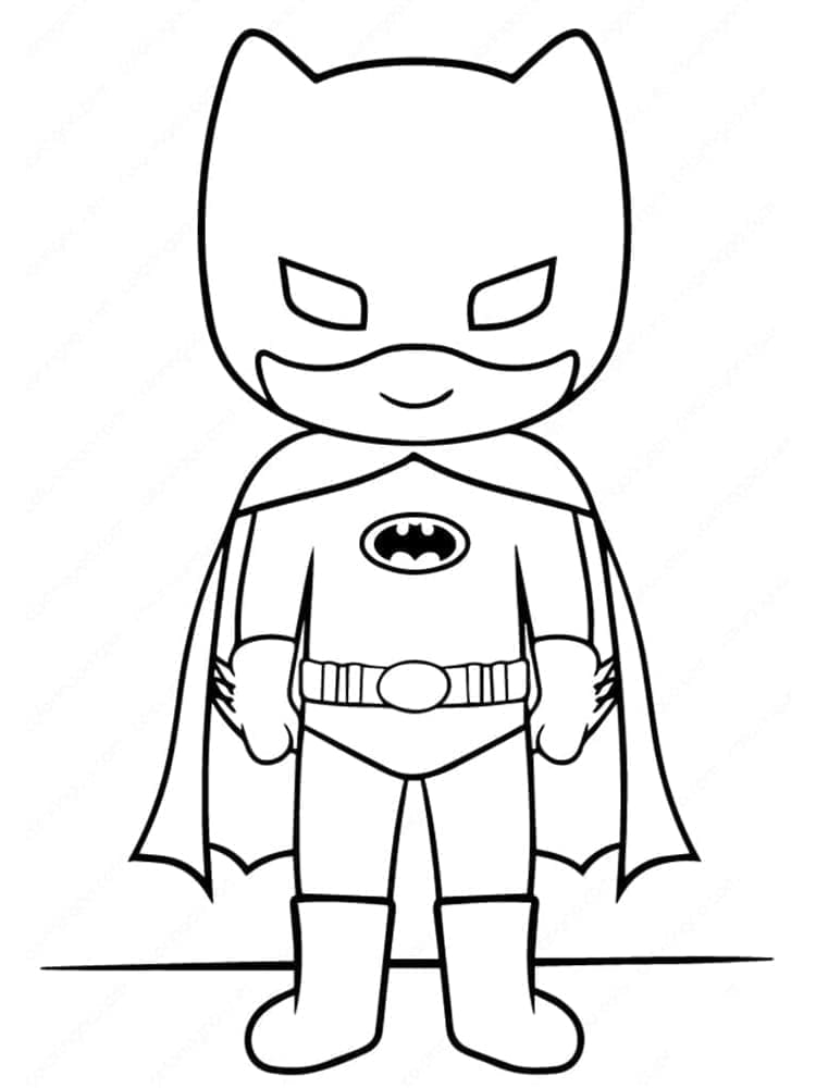 Batman sourit coloring page