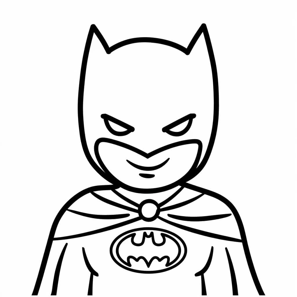 Batman très Mignon coloring page