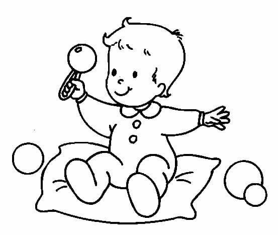 Bébé et Jouets coloring page