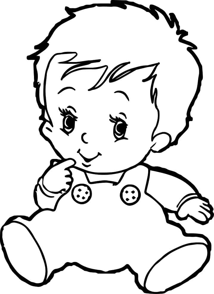 Bébé Mignon Pour les Enfants coloring page