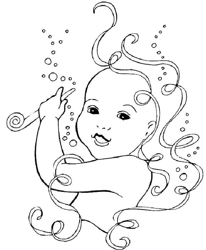 Bébé Pour les Enfants coloring page