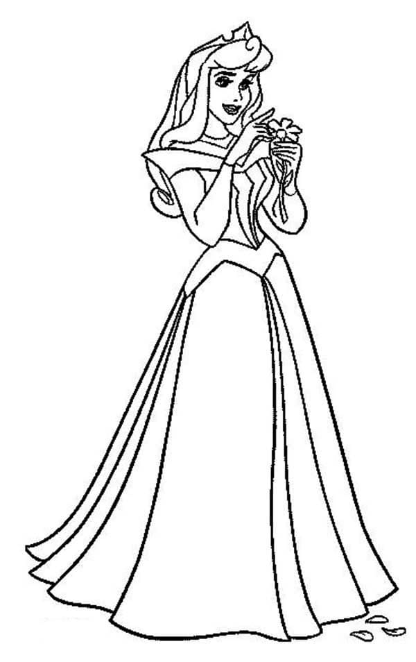 Belle Aurore coloring page