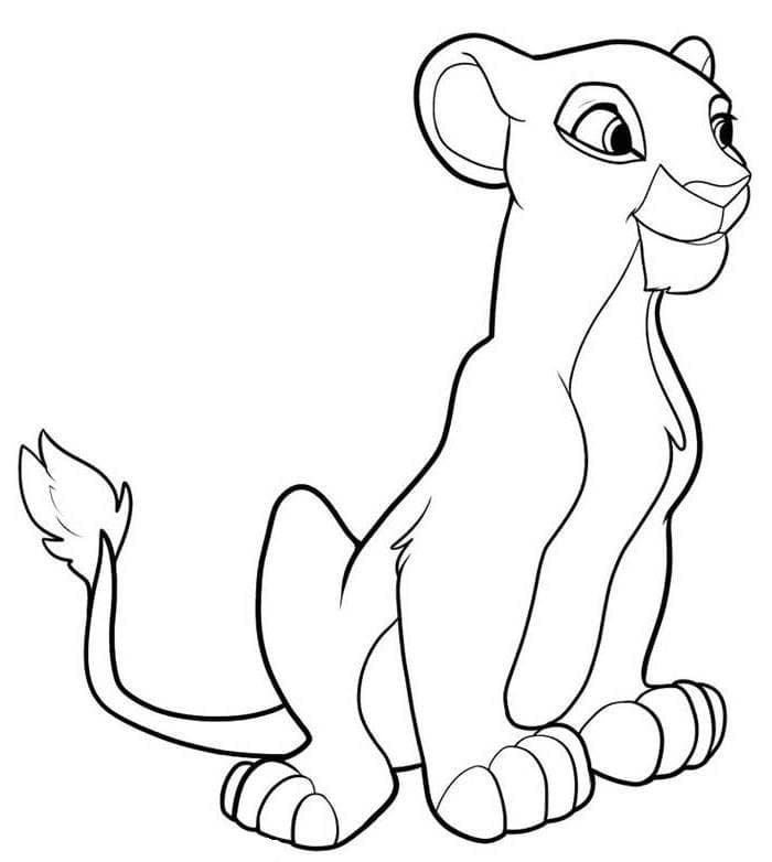 Belle Nala coloring page