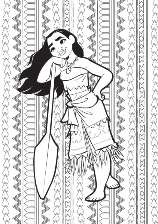 Belle Vaiana coloring page