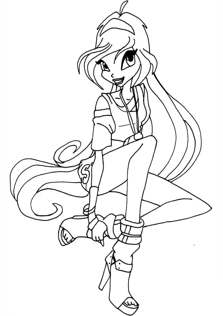 Bloom coloring page