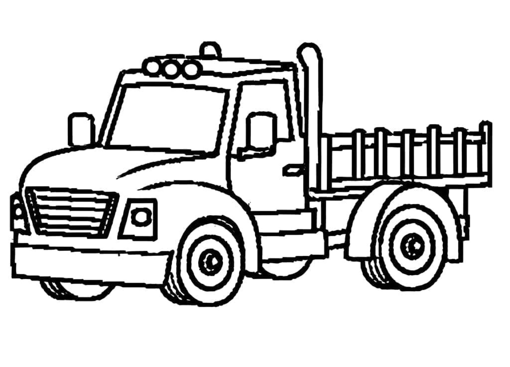 Camion gratuit pour la maternelle coloring page