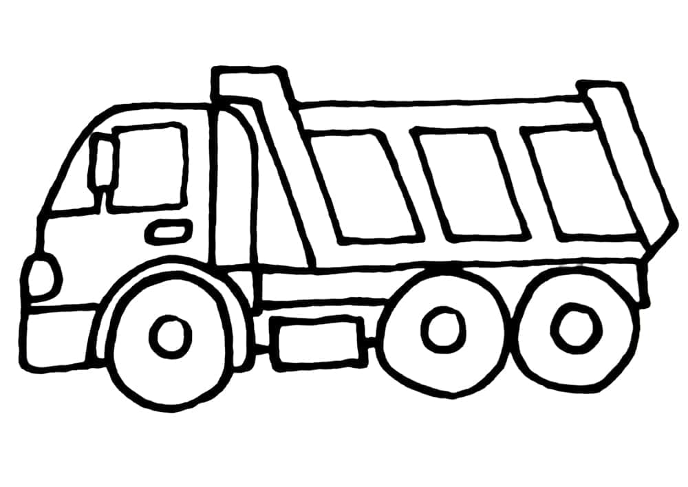 Camion imprimable coloring page