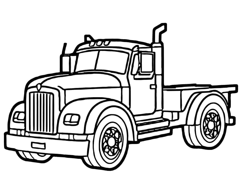 Coloriage Camion maternelle