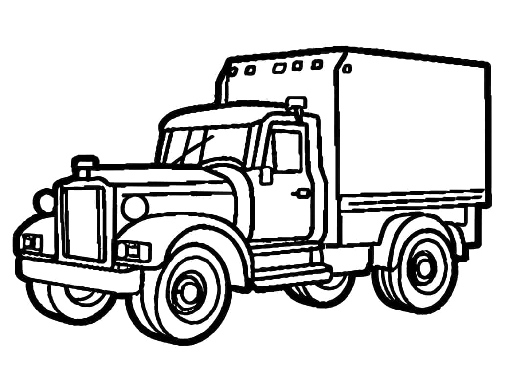 Coloriage Camion régulier