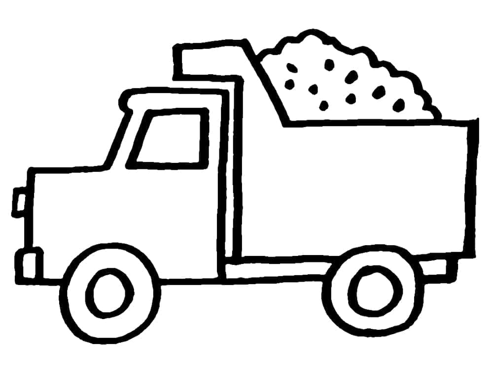 Camion Simple coloring page