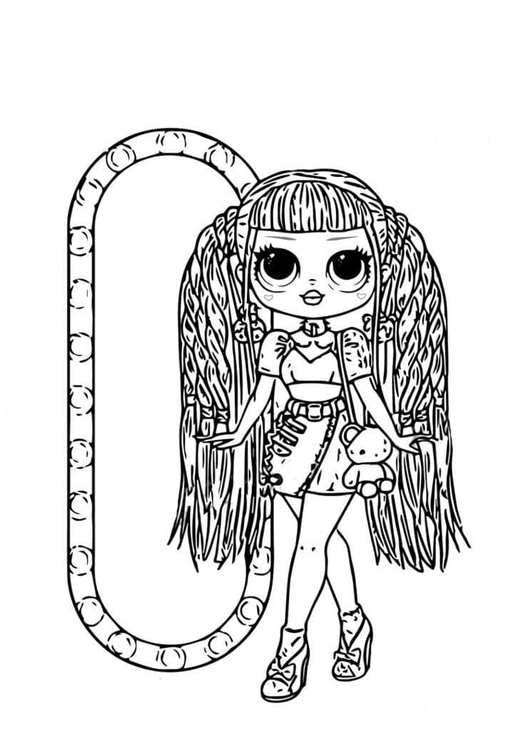 Candylicious LOL OMG coloring page