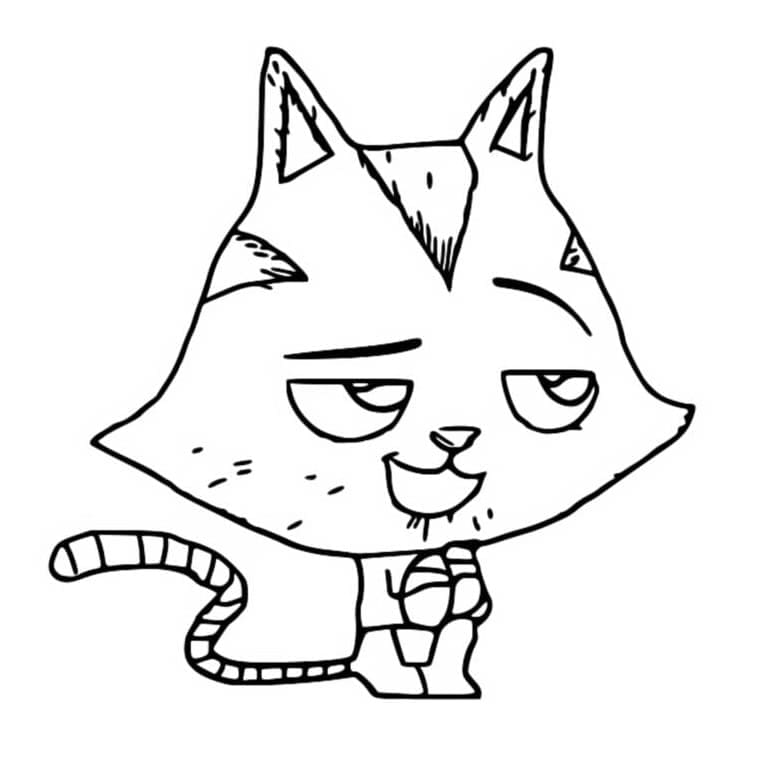 Catrat Gabby Chat coloring page
