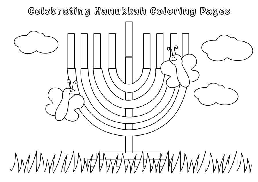 Célébrer Hanoucca coloring page
