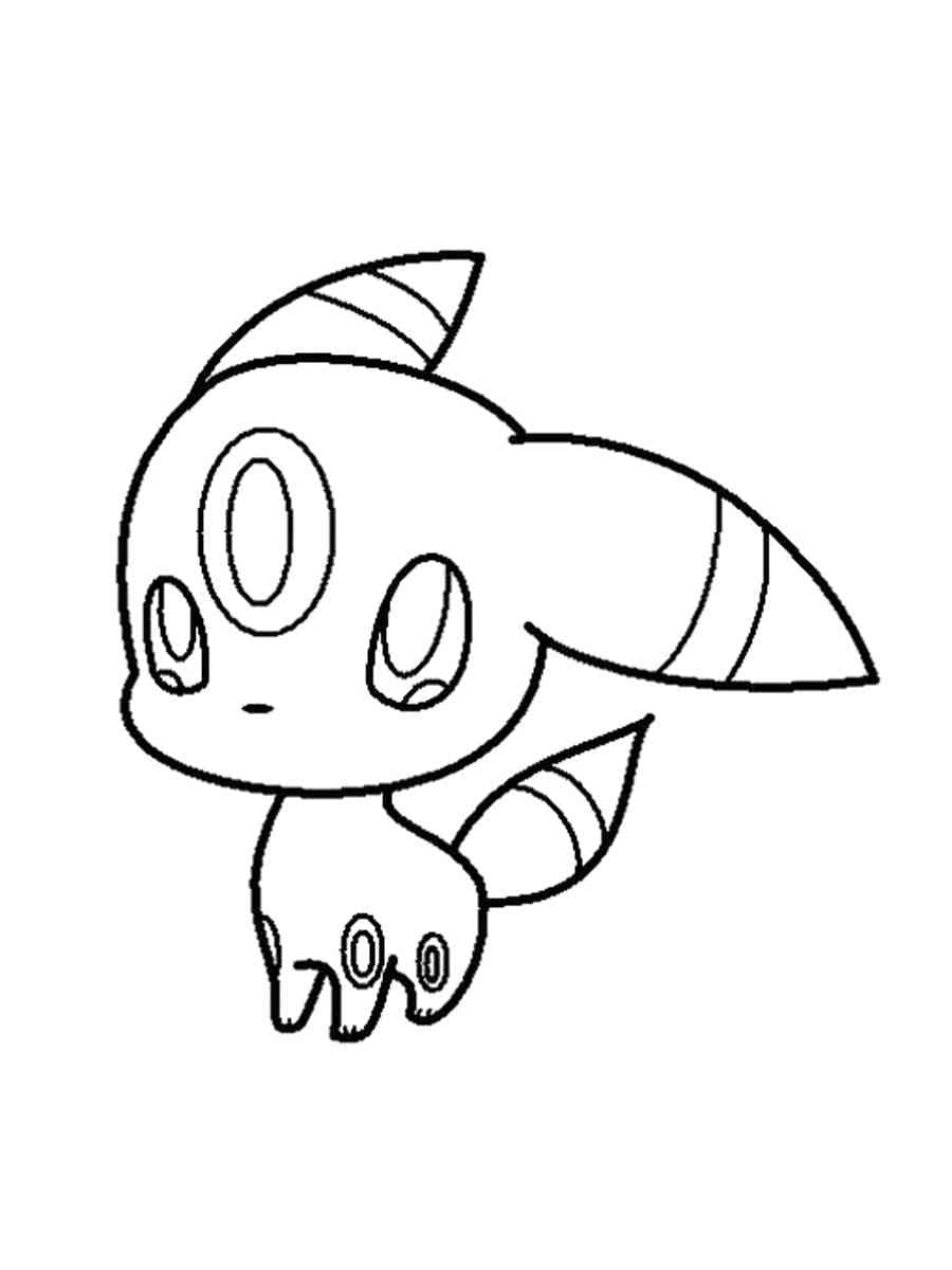 Chibi Pokémon Noctali coloring page
