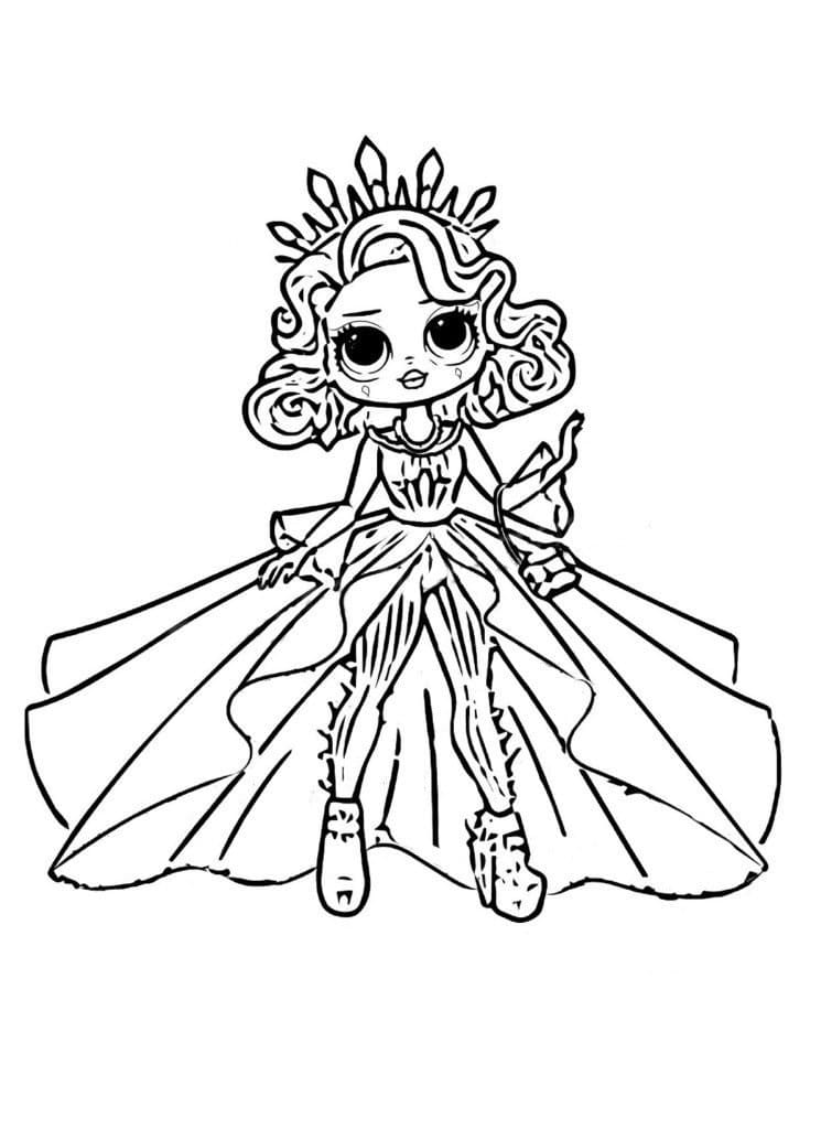 Crystal Star LOL OMG coloring page