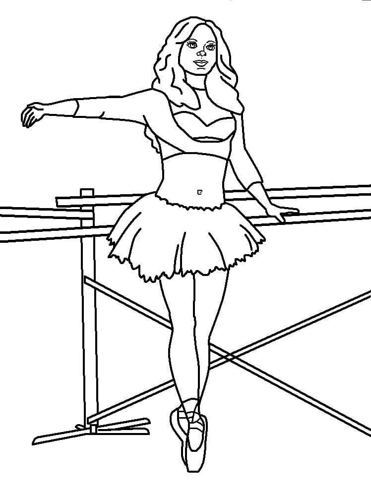 Danseuse de Ballet coloring page