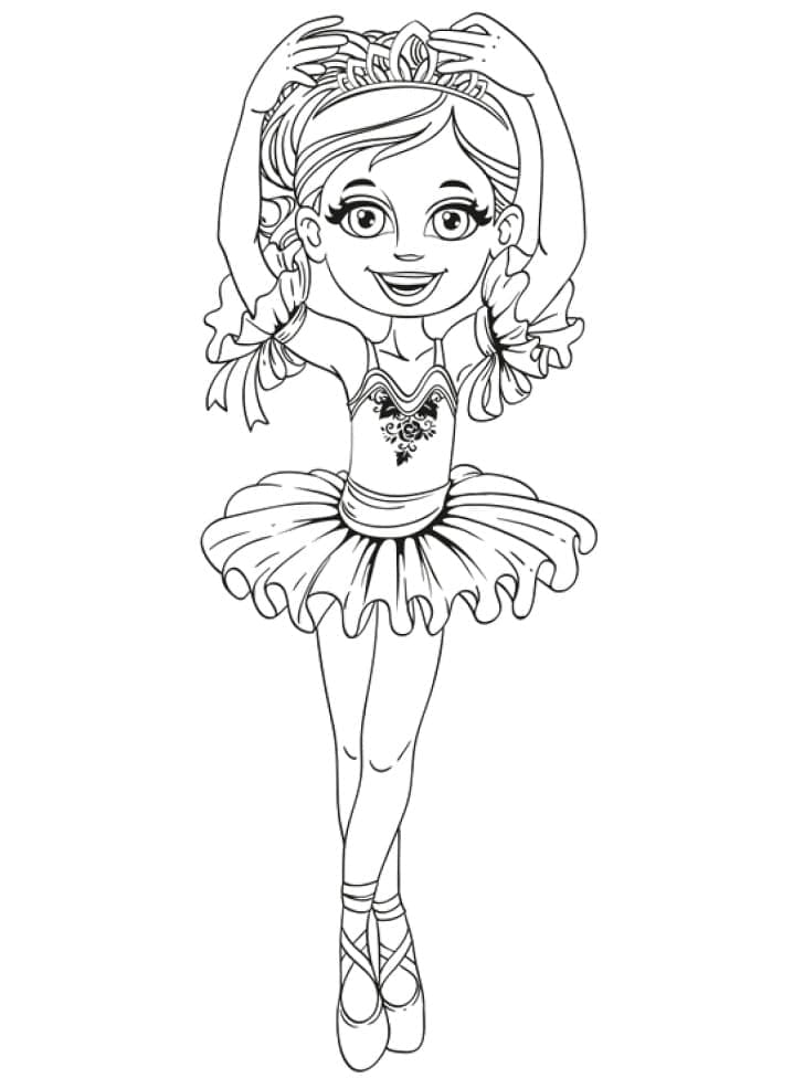 Danseuse Etoile Belle Fill coloring page