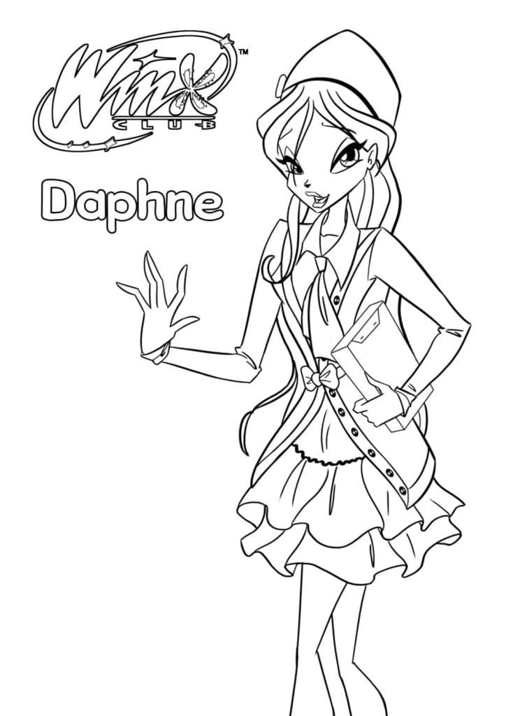 Coloriage Daphne de Winx Club