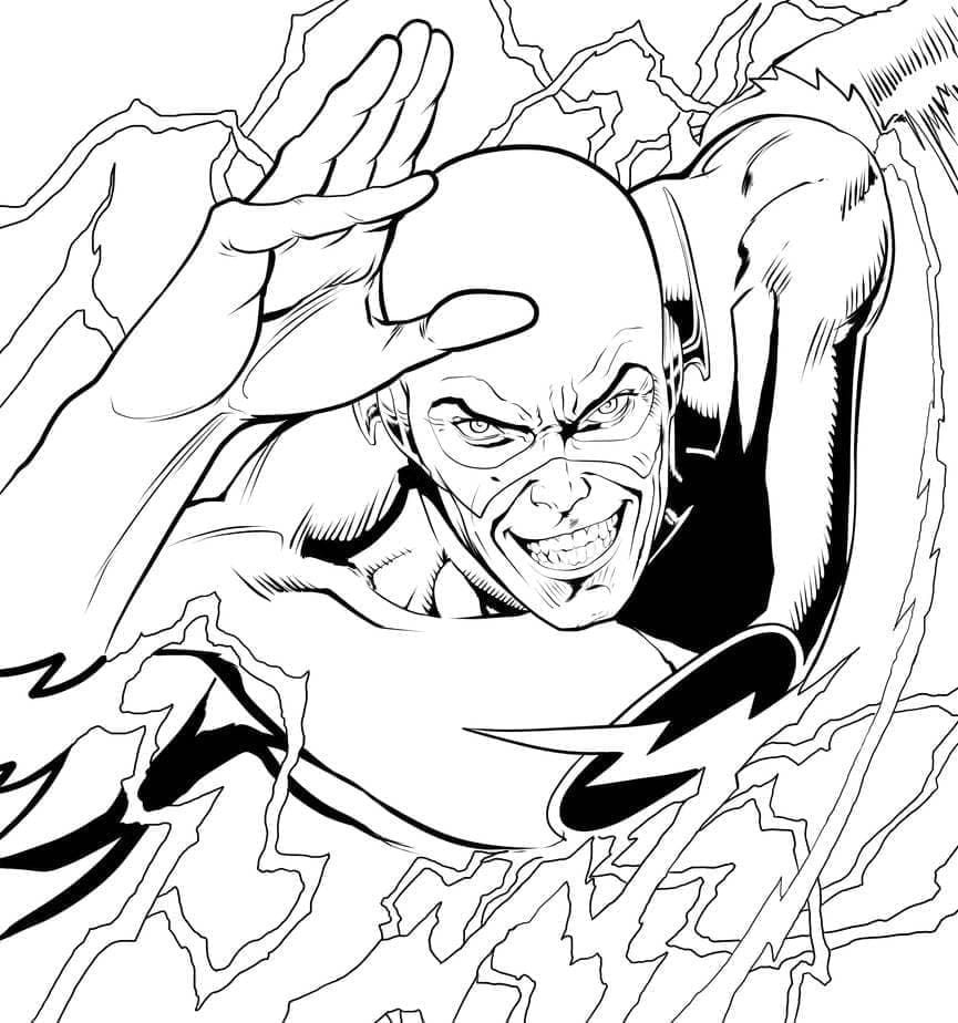 DC Flash coloring page