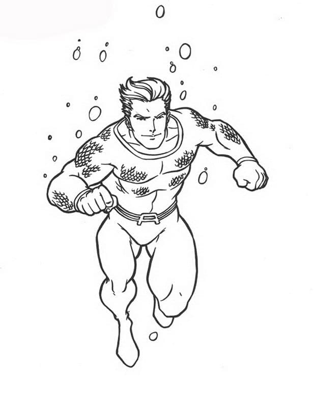 DC Super Héros Aquaman coloring page