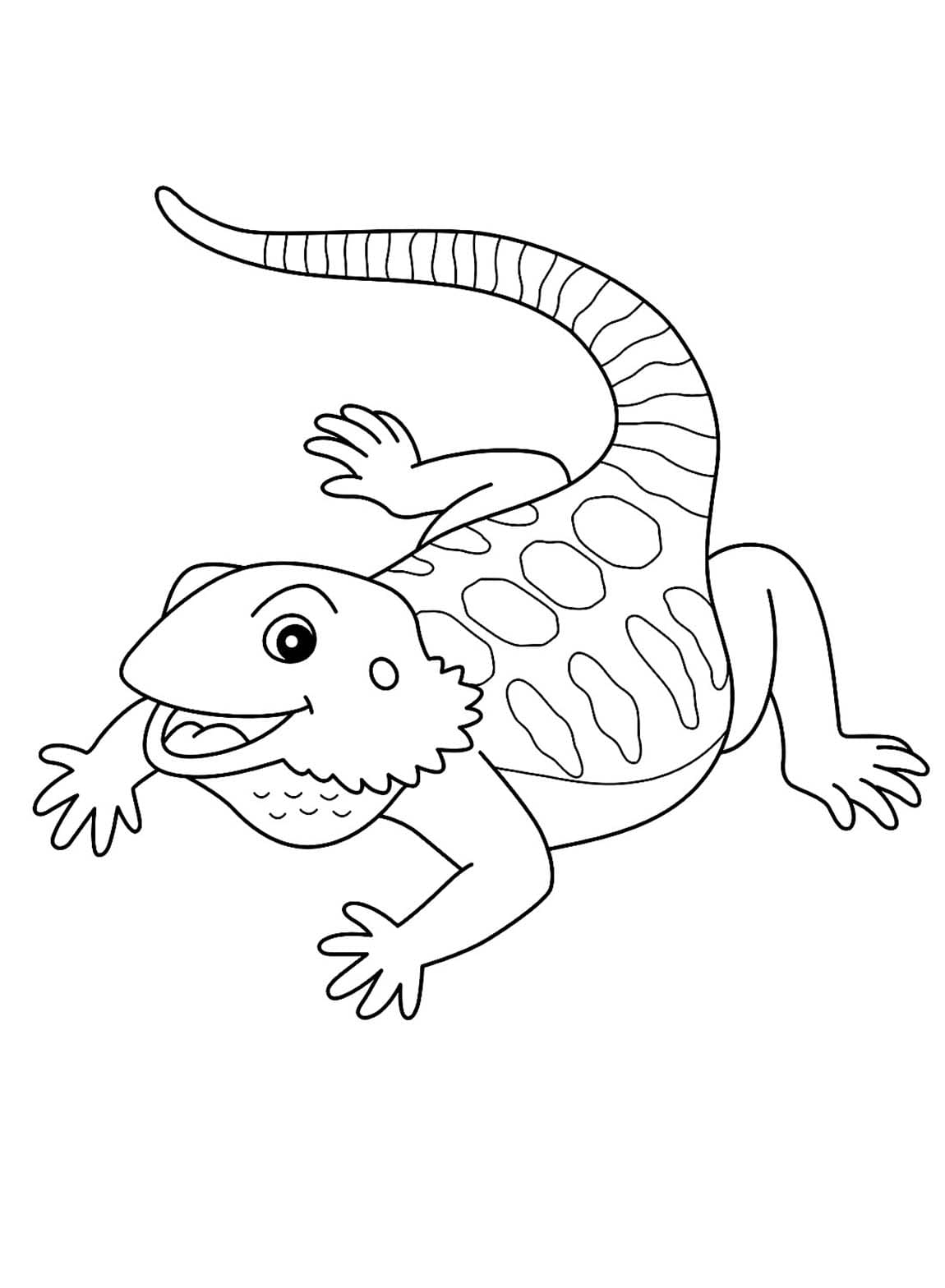 Dessin De Lézard Amusant coloring page