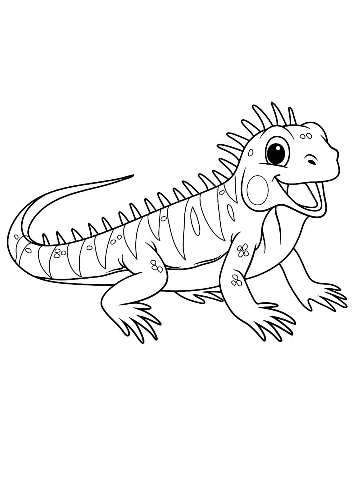 Dessin De Lézard Simple coloring page