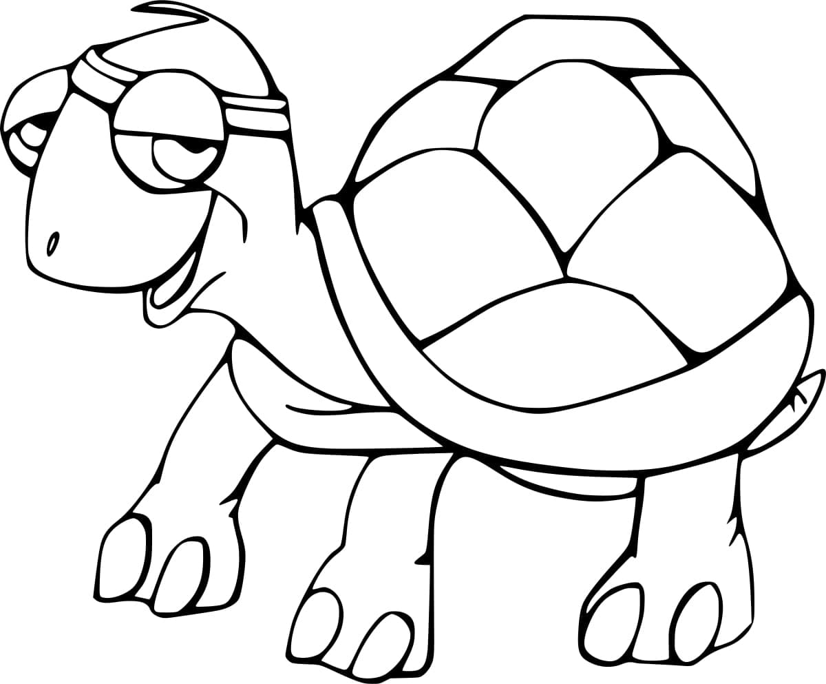 Dessin De Tortue Géante Animé coloring page