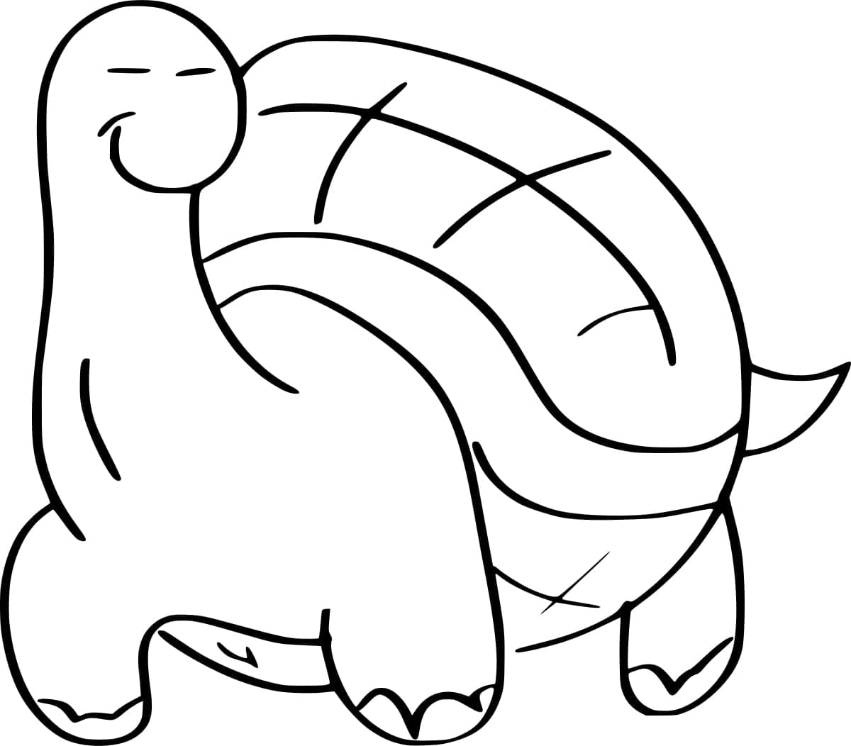 Dessin De Tortue Simple coloring page