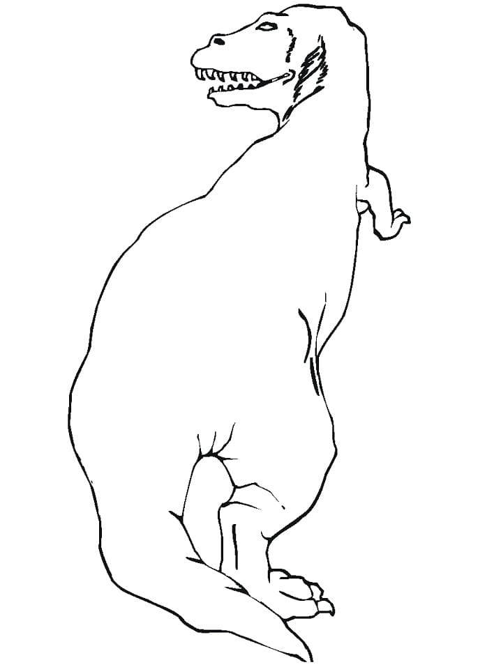 Dinosaure T-Rex 4 coloring page