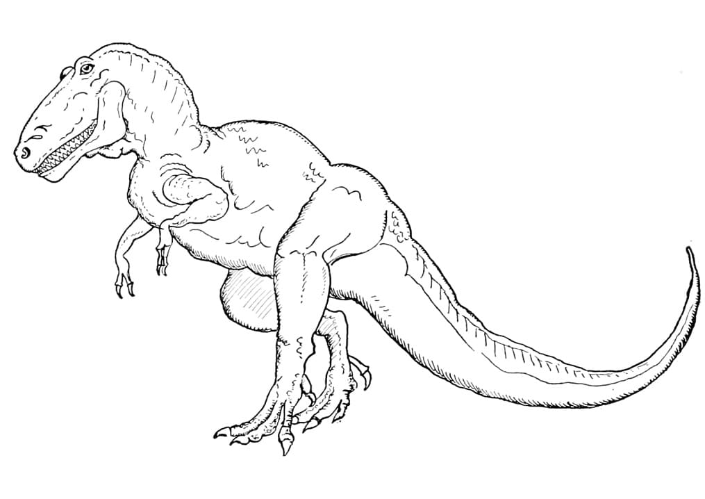 Dinosaure T-Rex Gratuit coloring page