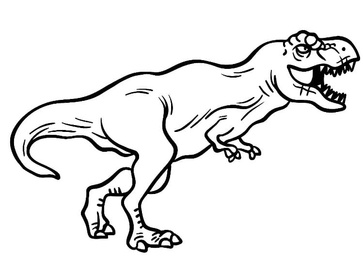 Dinosaure Tyrannosaure Rex coloring page