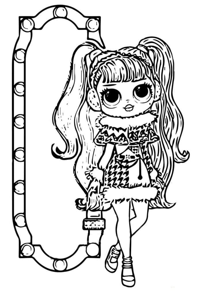 Dollie LOL OMG coloring page